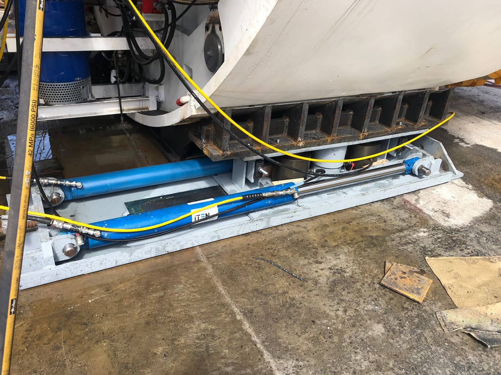 Verschub TBM Vorstollen 2 Röhre Gotthardtunnel 