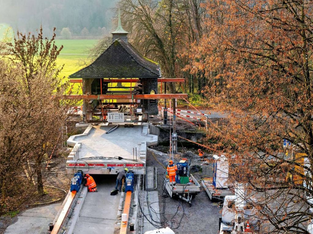 Statische Sanierung Aabachbrücke