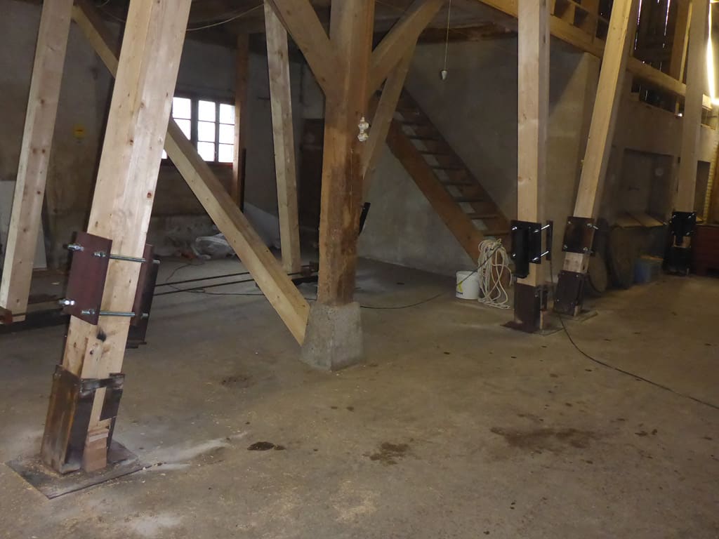 Ausrichten Stalldach 