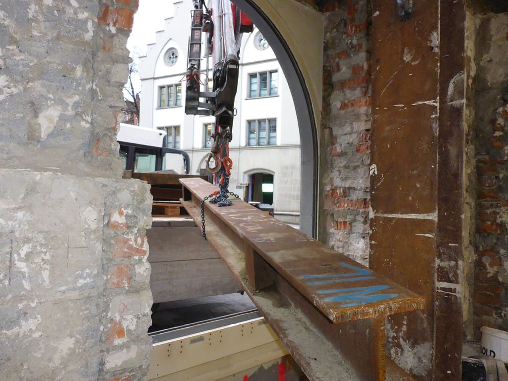 Horizontal ausrichten Denkmalgeschütztes Gebäude 