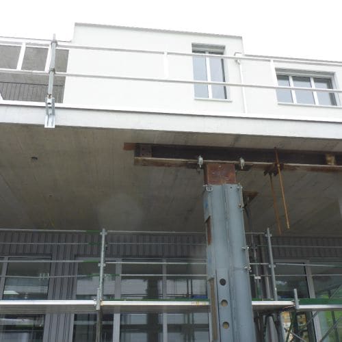 Auswechslung Betonstütze Rothenthurm