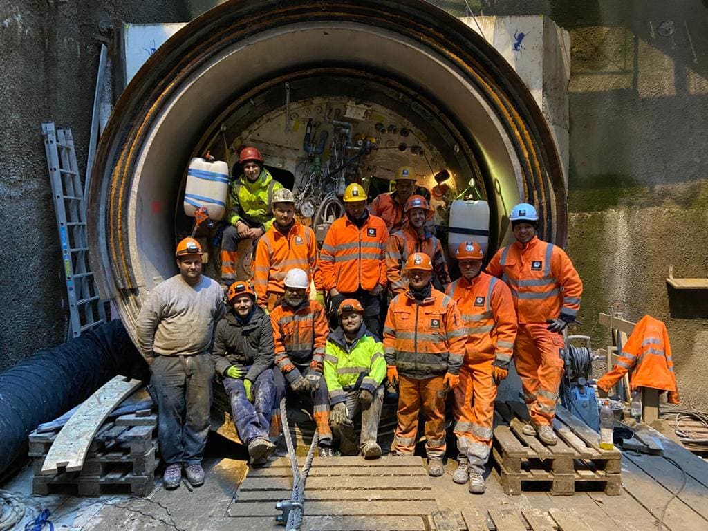 Rückzug Microtunnelingmaschine Zürich