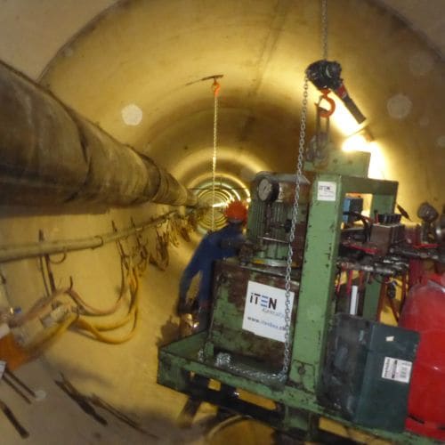 Rückzug Microtunnelingmaschine Zürich