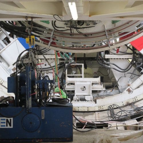 Einschub Tunnelbohrmaschine Bötzberg