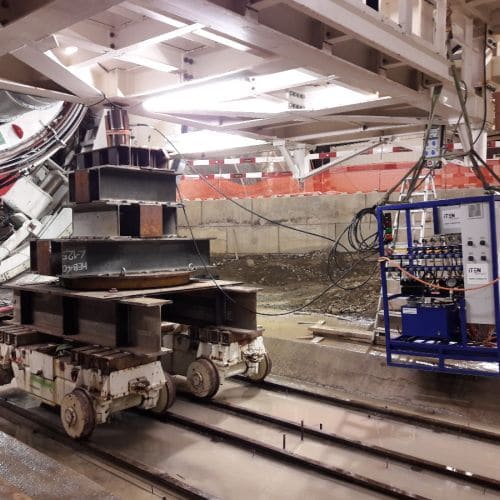 Einschub Tunnelbohrmaschine Bötzberg