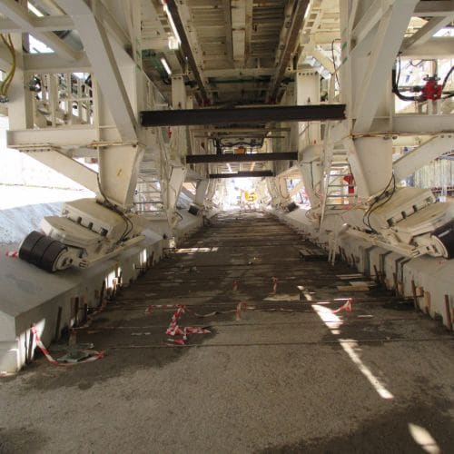Einschub Tunnelbohrmaschine Bötzberg