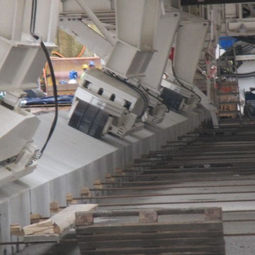 Einschub Tunnelbohrmaschine Bötzberg