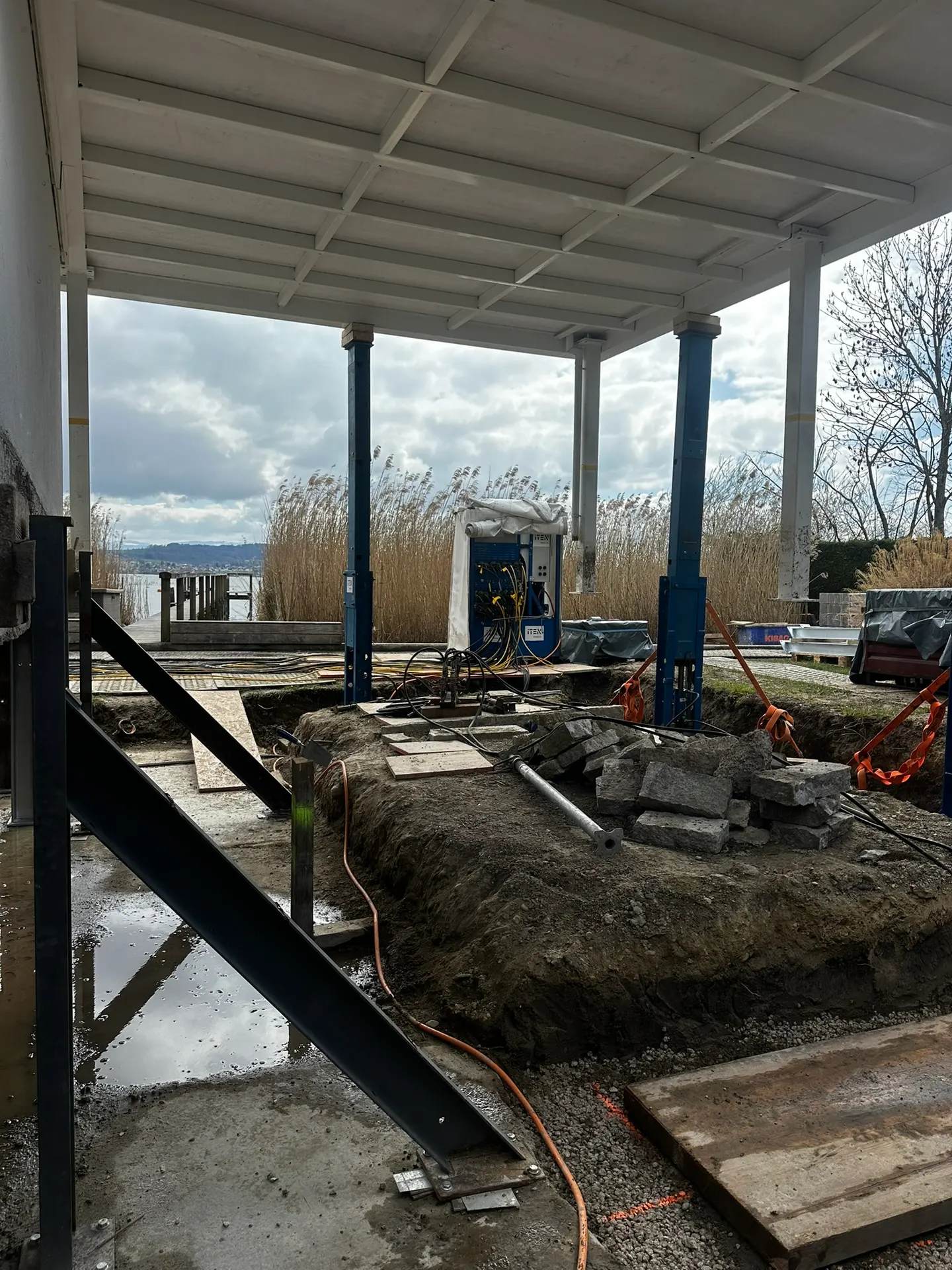 Hochwasserschutz Anhebung Seehaus 