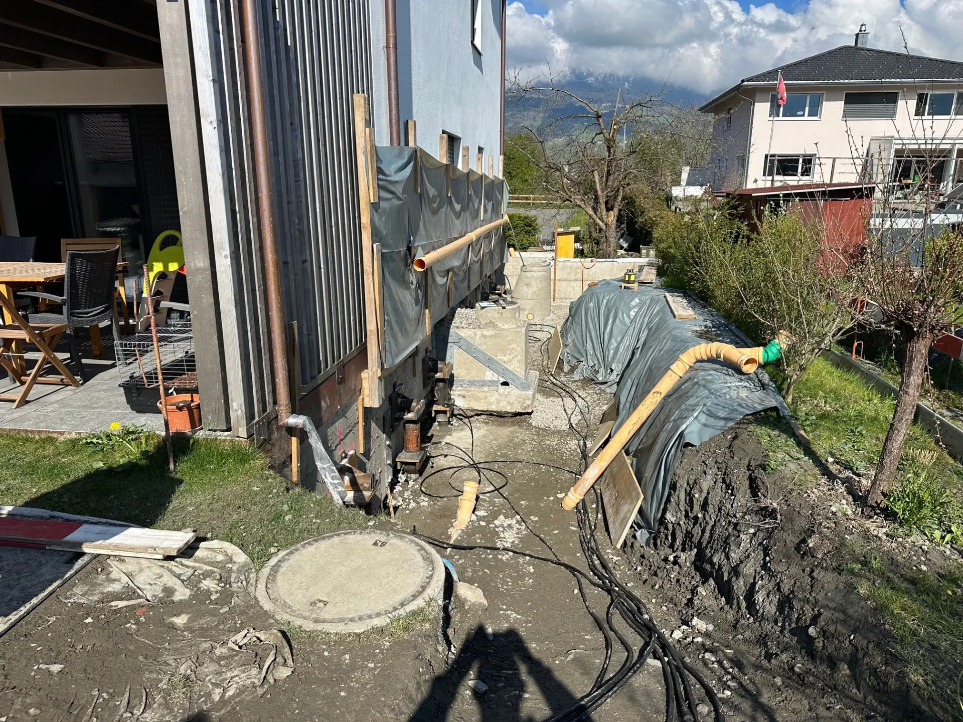 Ausrichtung Neubau an Bestandesbau